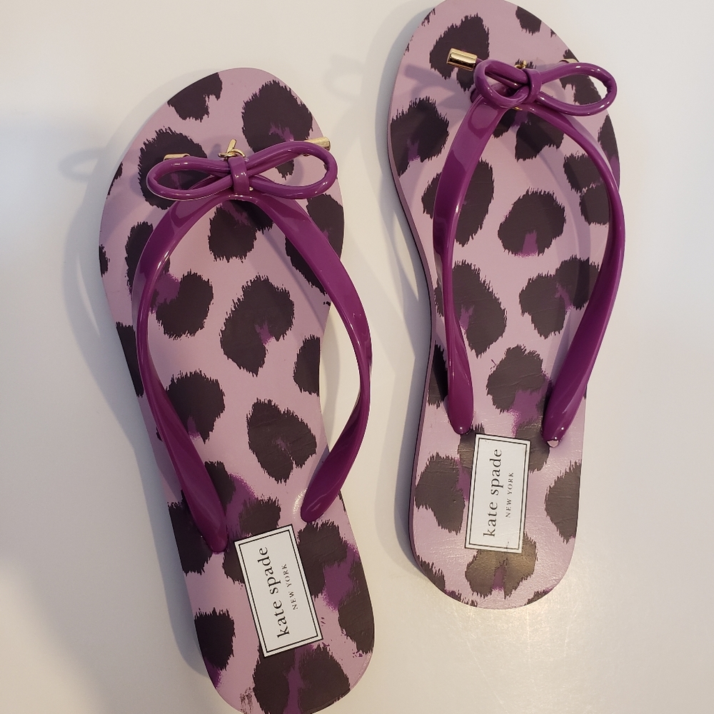 Kate Spade Sz 6 Nova Purple Flip Flop Sandals